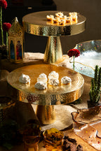 Cake Stand Gold Dxh 36x21cm