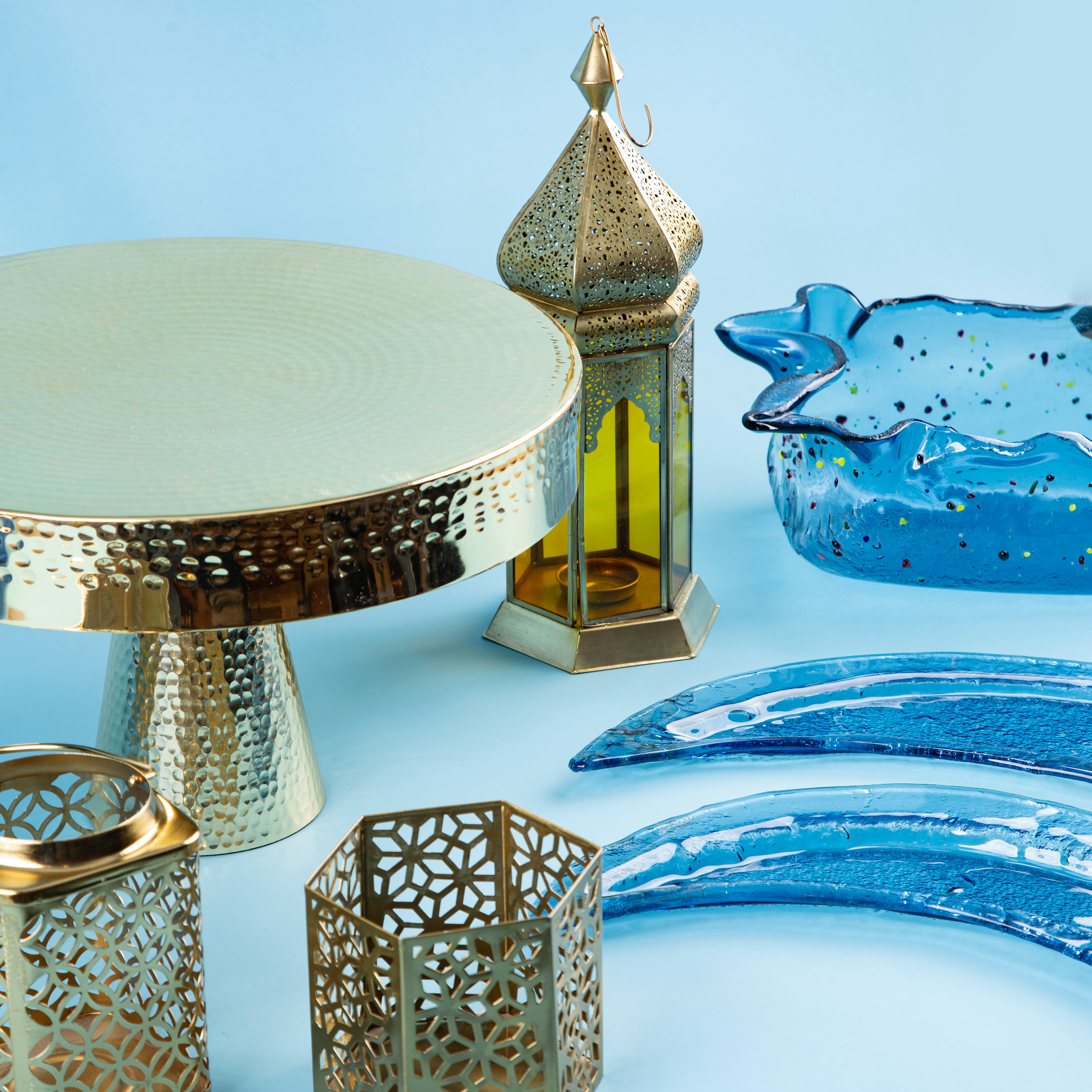 Cake Stand Gold Dxh 36x25cm