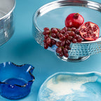 Round Platter Silver Dxh 32x15cm