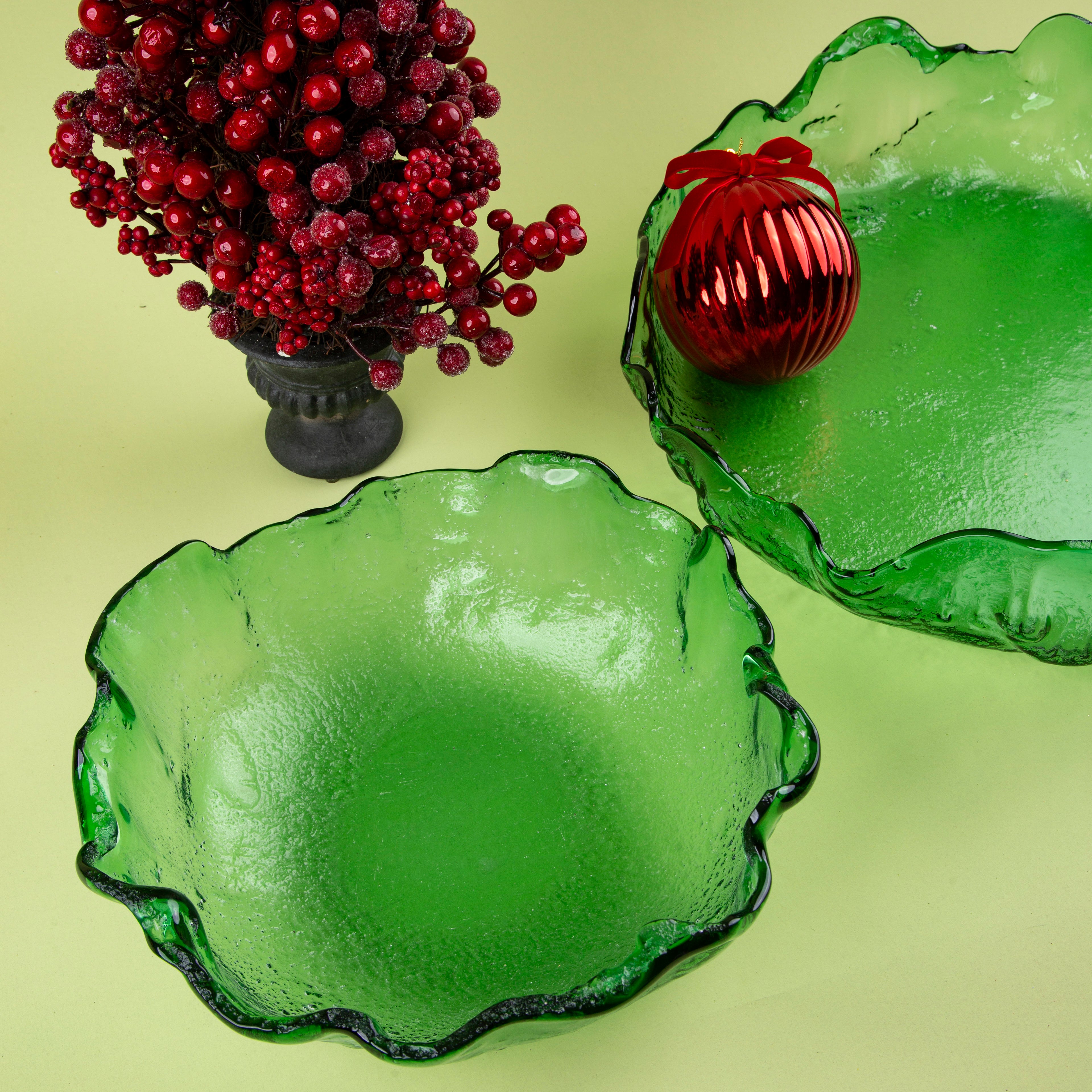Glass Round Platter D.35cm