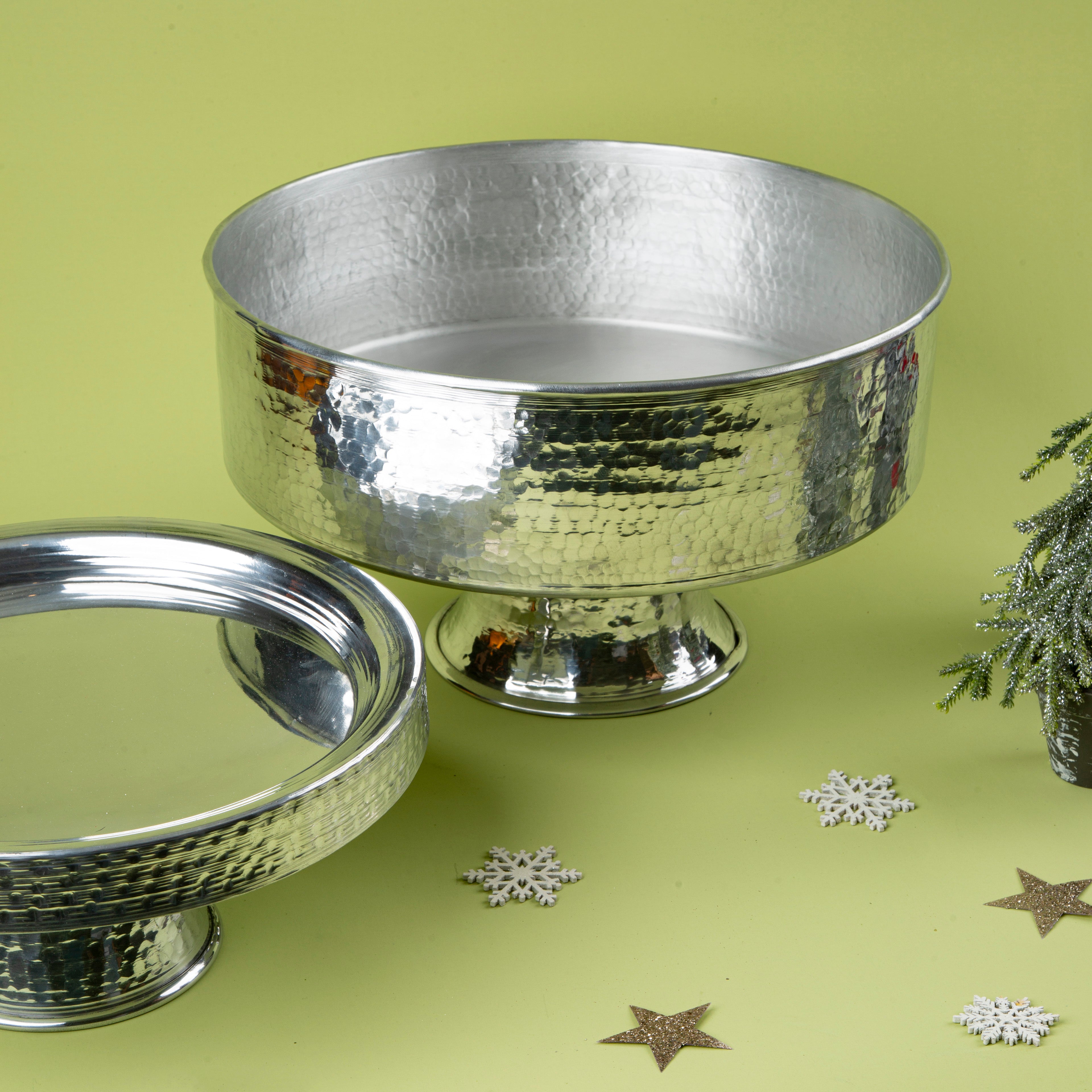 Main course Platter Silver Dxh 40x12cm