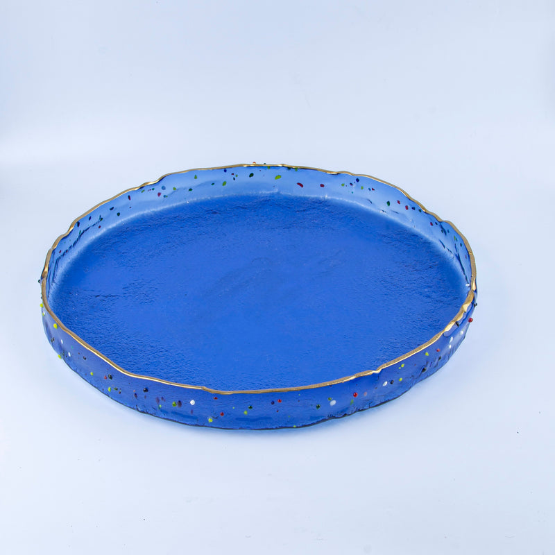 Round Platter 50cm with dots