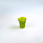 Rose-shaped tumbler -handmade blown glass- Lxl.10x10cm