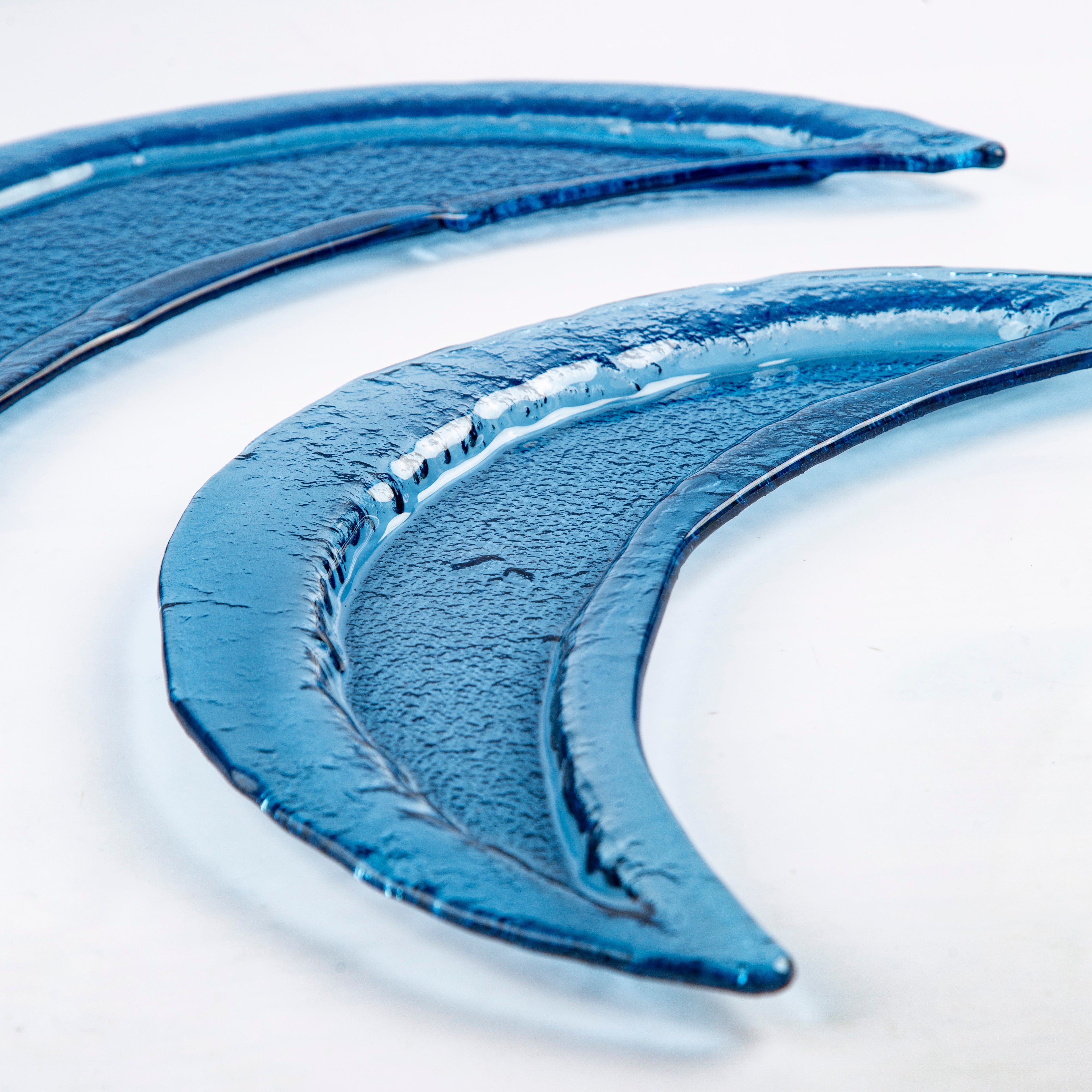 Moon glass light blue D.45cm