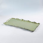Rectangular platter Pastel green LXl 48x25cm.