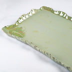 Rectangular platter Pastel green LXl 48x25cm.