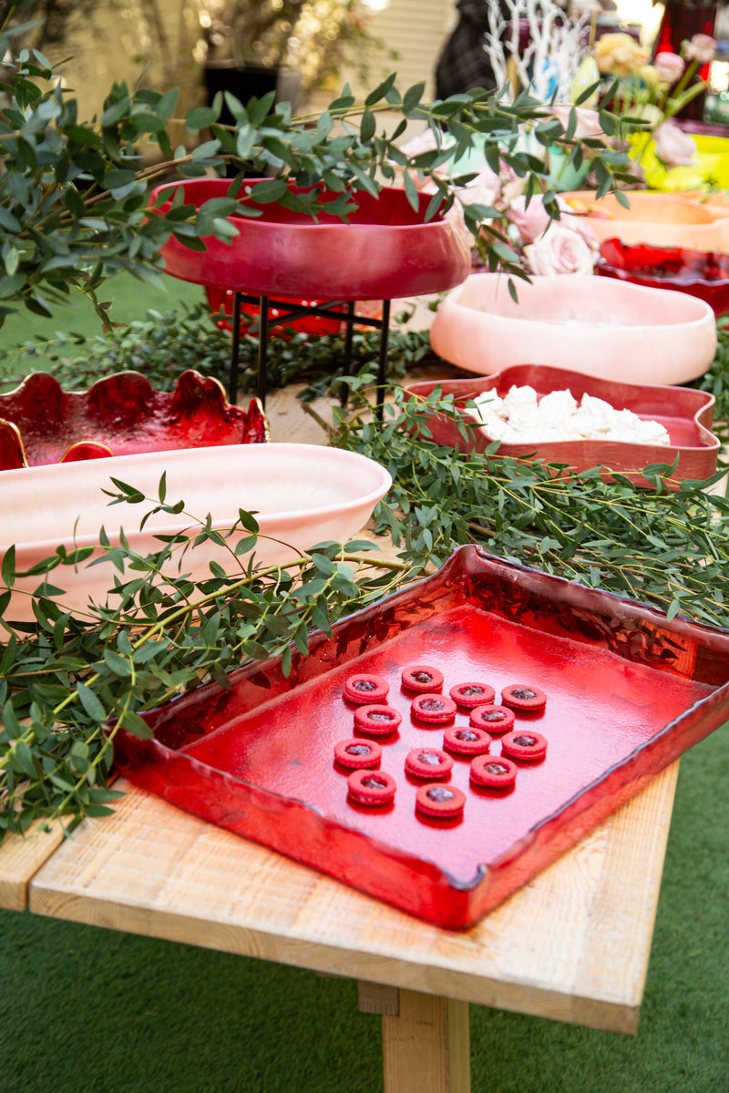 Rectangular platter Lxl 46x32cm