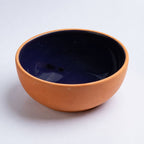 Pottery Deep Bowl- Navy Blue- DxH 23x9cm.