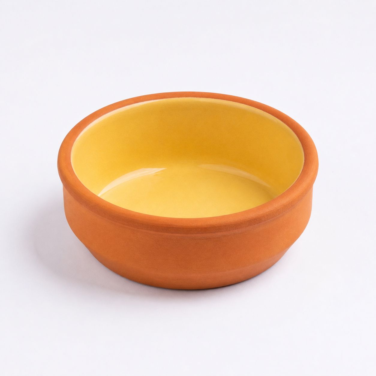 Pottery Ramekin- Canary Yellow- DxHcm 12x4.5cm