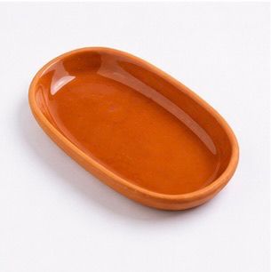 Pottery Platter- Natural- LxlxHcm 23x13x3cm