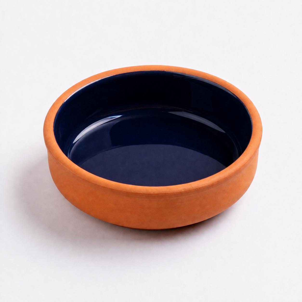 Pottery Round Platter- Navy Blue- DxHcm 12x4.5cm