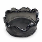 Glass Deep Round Platter Dxh 20x10cm