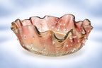 Glass Round Platter Dxh 36x10cm.